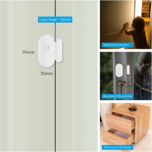 Smart Wi-Fi Door:Window Sensor - Real-Time Alerts, No Hub Required-7