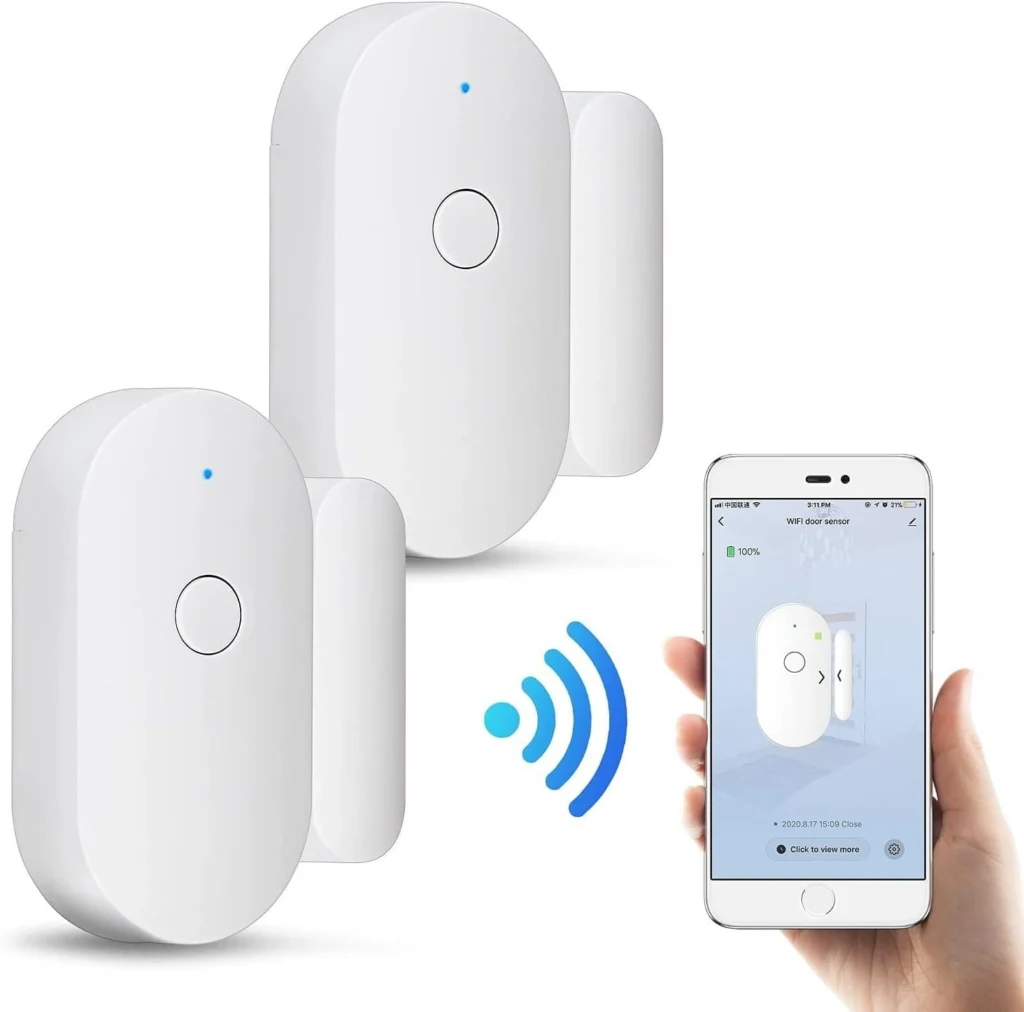 Smart Wi-Fi Door:Window Sensor - Real-Time Alerts, No Hub Required-7