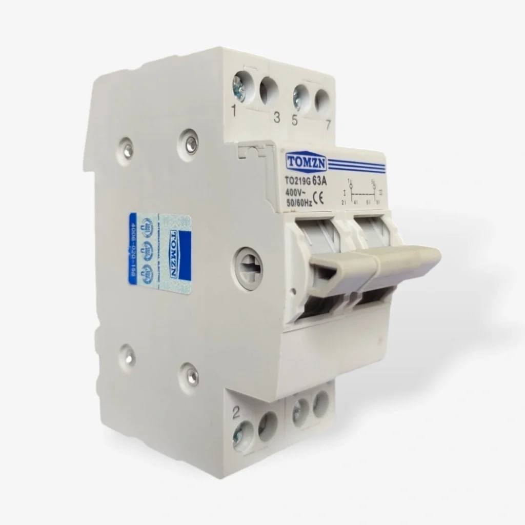 TOMZN TO219G 63A Dual Power Changeover Switch - 2-Pole, 400V AC-2