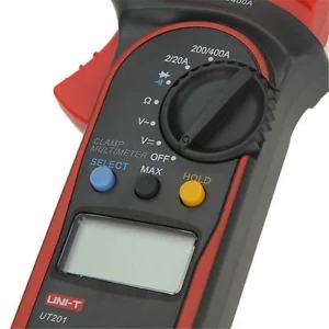 _UNI-T UT-201 Digital Clamp Multimeter - Auto Range, AC_DC Volt, Ohm Tester-1