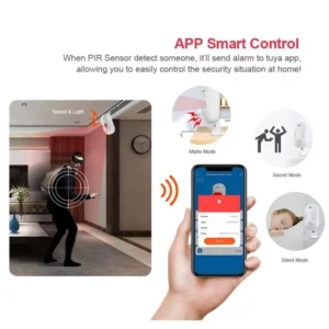 Wi-Fi PIR Motion Detector Alarm - Smart Indoor Security, Google & Alexa Compatible-1
