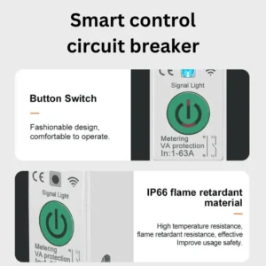 WiFi Smart Circuit Breaker 63A - DIN Rail | Tuya & Alexa Compatible-1