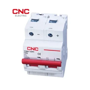 DC 2 Pole MCB 500V 125A | YCB8-125PV Miniature Circuit Breaker | for Battery Protection