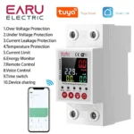 Earu Electric Smart WiFi Circuit Breaker & Energy Meter with Adjustable Protections (1-63A)