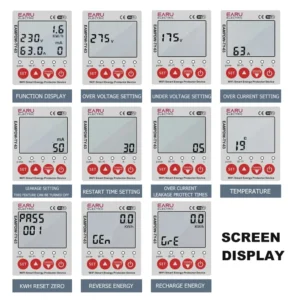 Earu Electric Smart WiFi Circuit Breaker & Energy Meter with Adjustable Protections (1-63A)