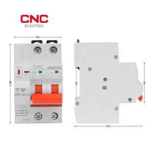 Wi-Fi 2 Pole Circuit Breaker 100A | Remote Control & App Monitoring | YCB9ZF-100W