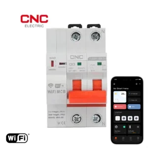 Wi-Fi 2 Pole Circuit Breaker 100A | Remote Control & App Monitoring | YCB9ZF-100W