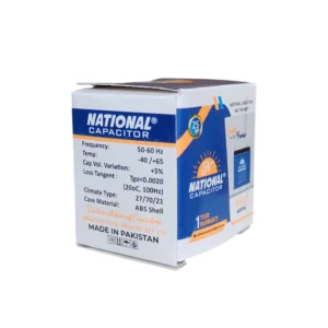 NATIONAL Capacitor 3.5 uF 400 VAC | High-Quality ABS Shell | Made in Pakistan