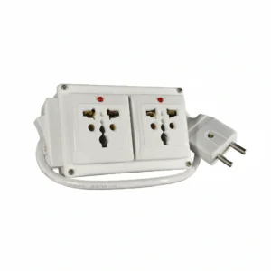 2-Socket 3-Pin Extension Board with On/Off Switch (2ft–20ft Cable)