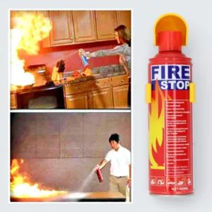 FIRE STOP – Your Compact Firefighting Companion (500ml) Portable Aerosol Fire Extinguisher for Home, Car & Office