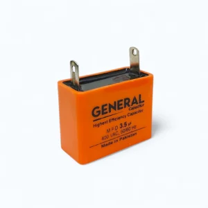 GENERAL 3.5uF Fan Running Capacitor – 400V/450V AC High-Efficiency Motor Start Capacitor for Ceiling Fans & Motors