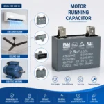 2.5uF 450V AC Motor Run Capacitor – Premium Quality for Ceiling Fans & Air Conditioners
