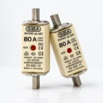 Original SIBA NH000 80A 500V HRC Fuse Link – 120kA High Breaking Capacity Industrial Fuse