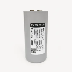 POWERCON 64-77µF Starting Capacitor 250:275V, 240:370V, 440:500V AC | Motor Start Capacitor 1
